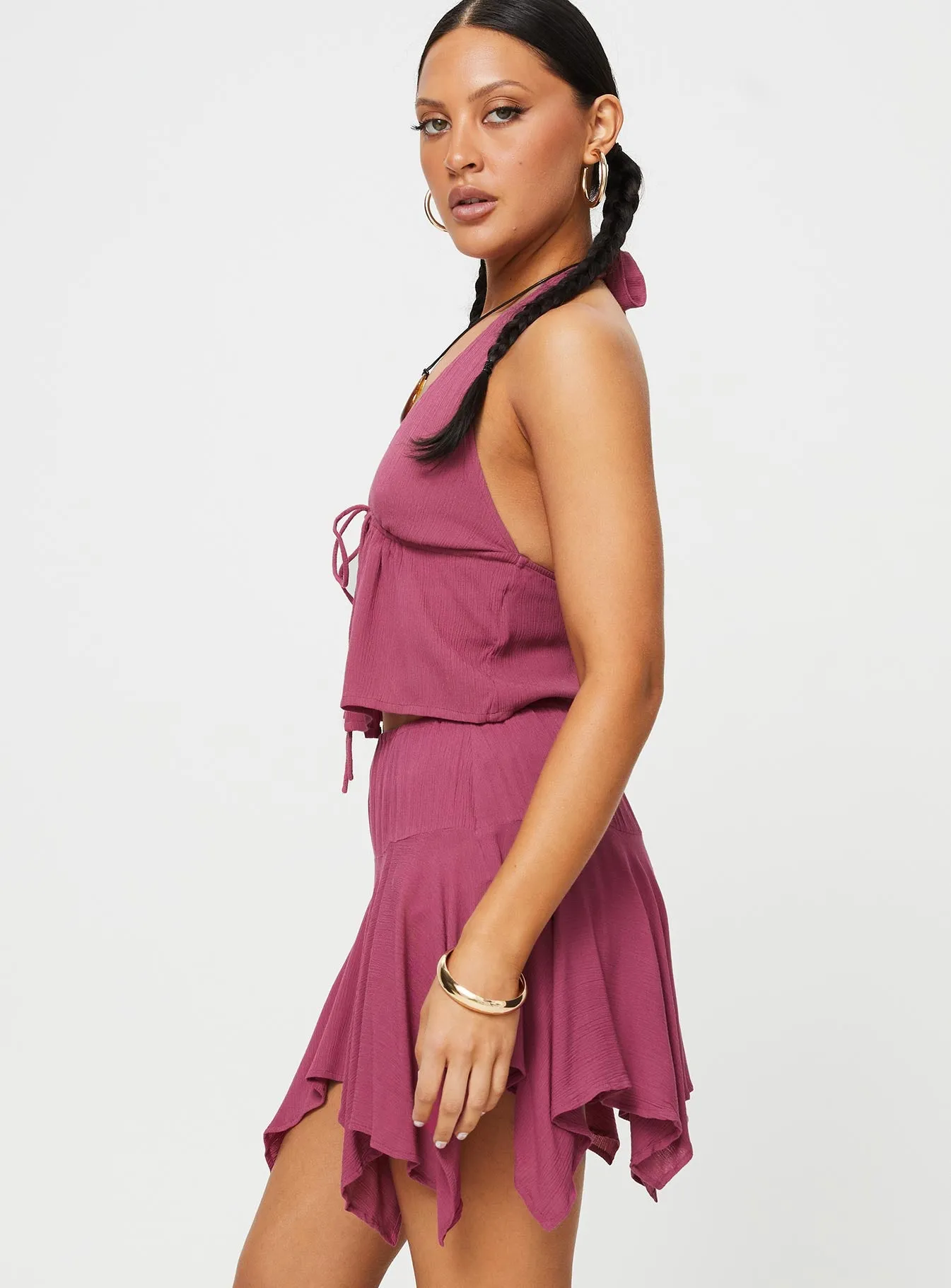 Daco Mini Skirt Rose sold by Princess Polly product image thumbnail 4