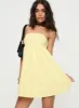 Osment Strapless Mini Dress Lemon sold by Princess Polly