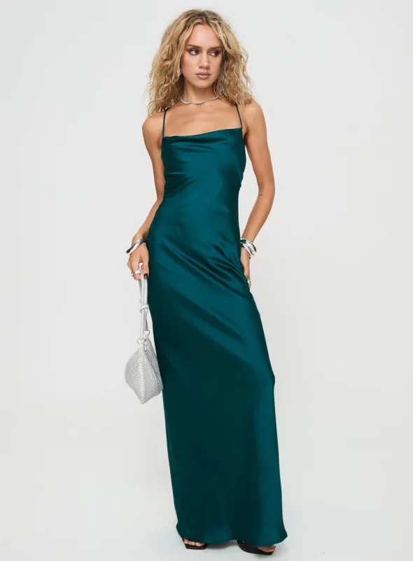 Esti Maxi Dress Blue sold by Princess Polly