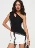 Timmie One Shoulder Top Black sold by Princess Polly