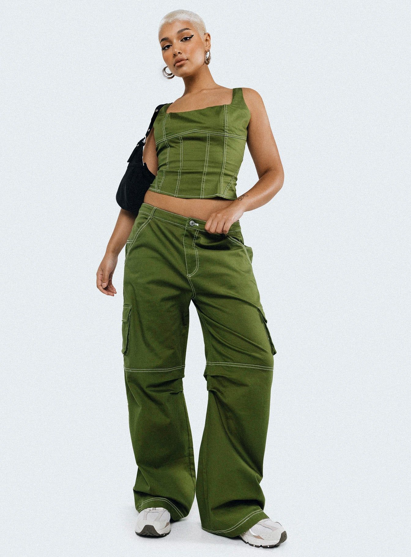 Dobson Pants Green sold by Princess Polly