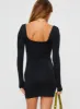 Rehna Long Sleeve Mini Dress Black sold by Princess Polly
