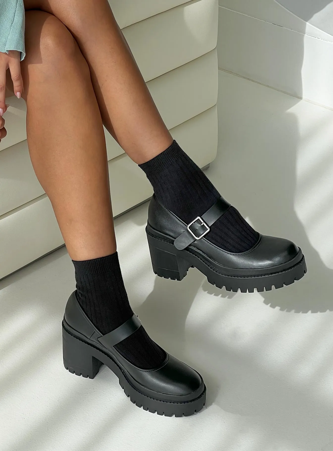 Sabrina Heels Black sold by Princess Polly