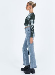 Keels Flare Denim Jeans sold by Princess Polly