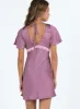 Jaron Mini Dress Mauve sold by Princess Polly