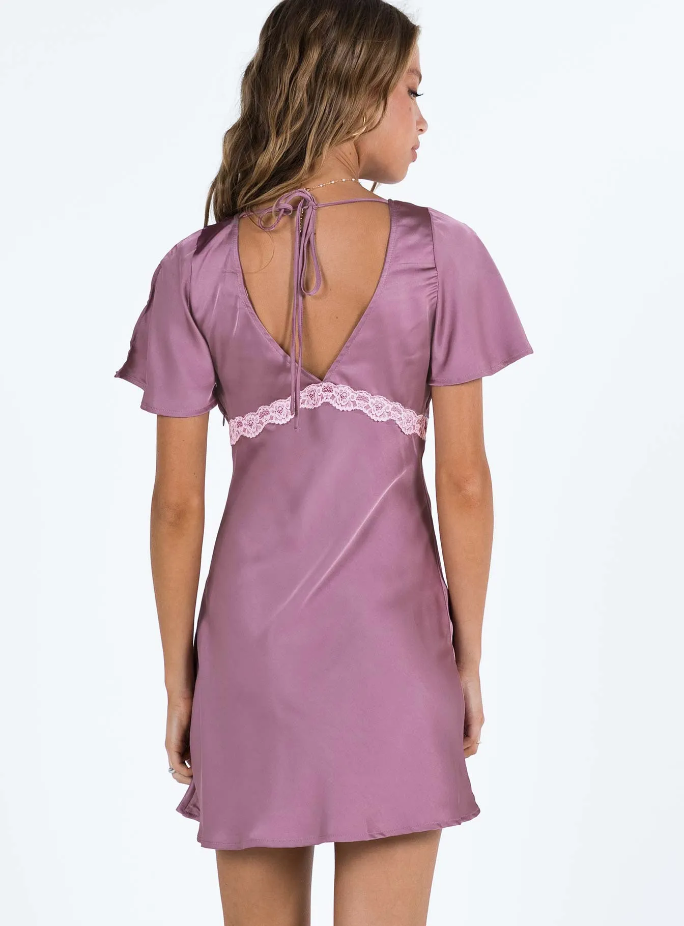 Jaron Mini Dress Mauve sold by Princess Polly product image thumbnail 5