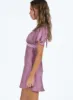 Jaron Mini Dress Mauve sold by Princess Polly