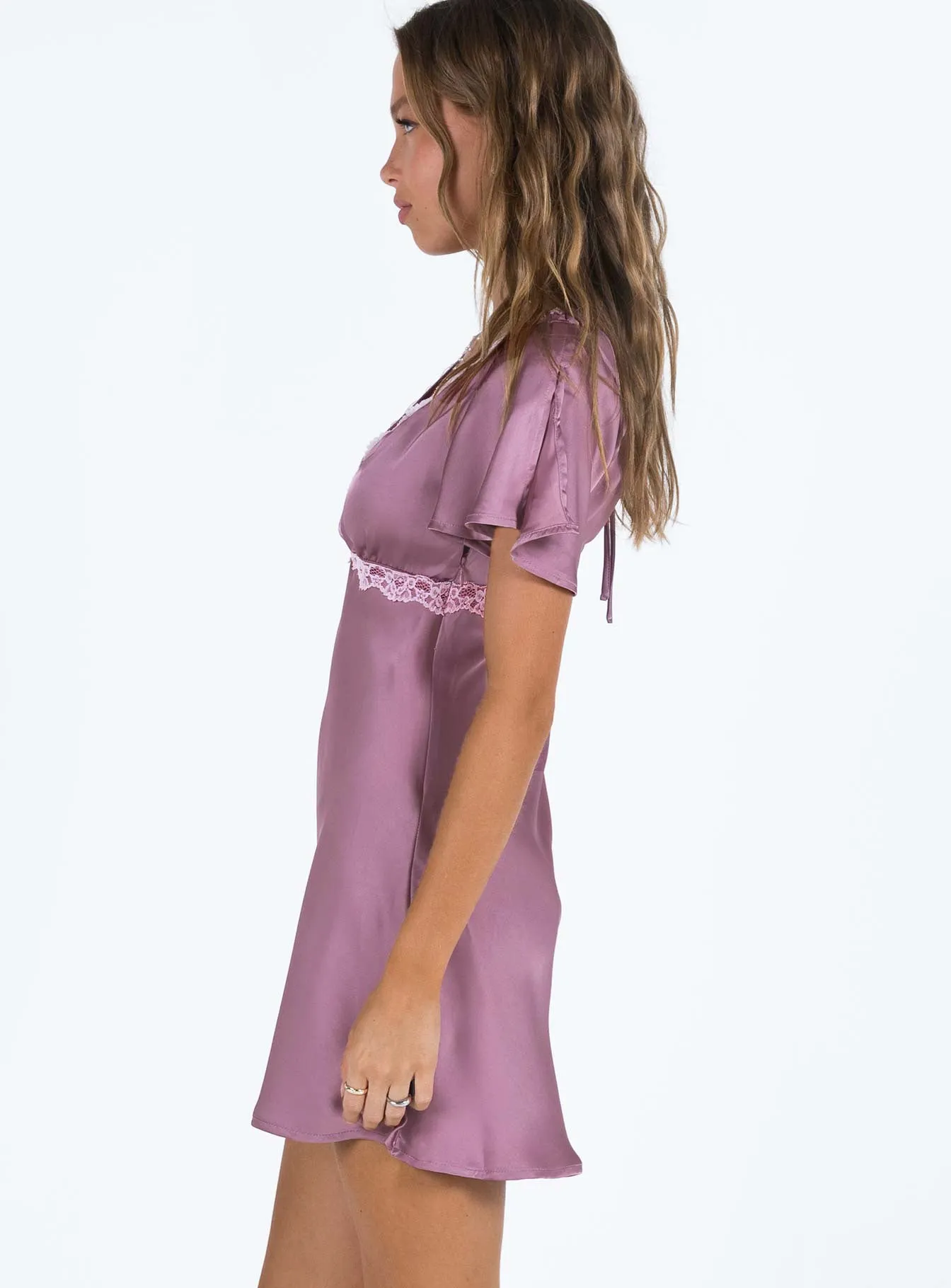 Jaron Mini Dress Mauve sold by Princess Polly product image thumbnail 4