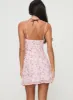 Valencia Mini Dress Pink / Floral sold by Princess Polly