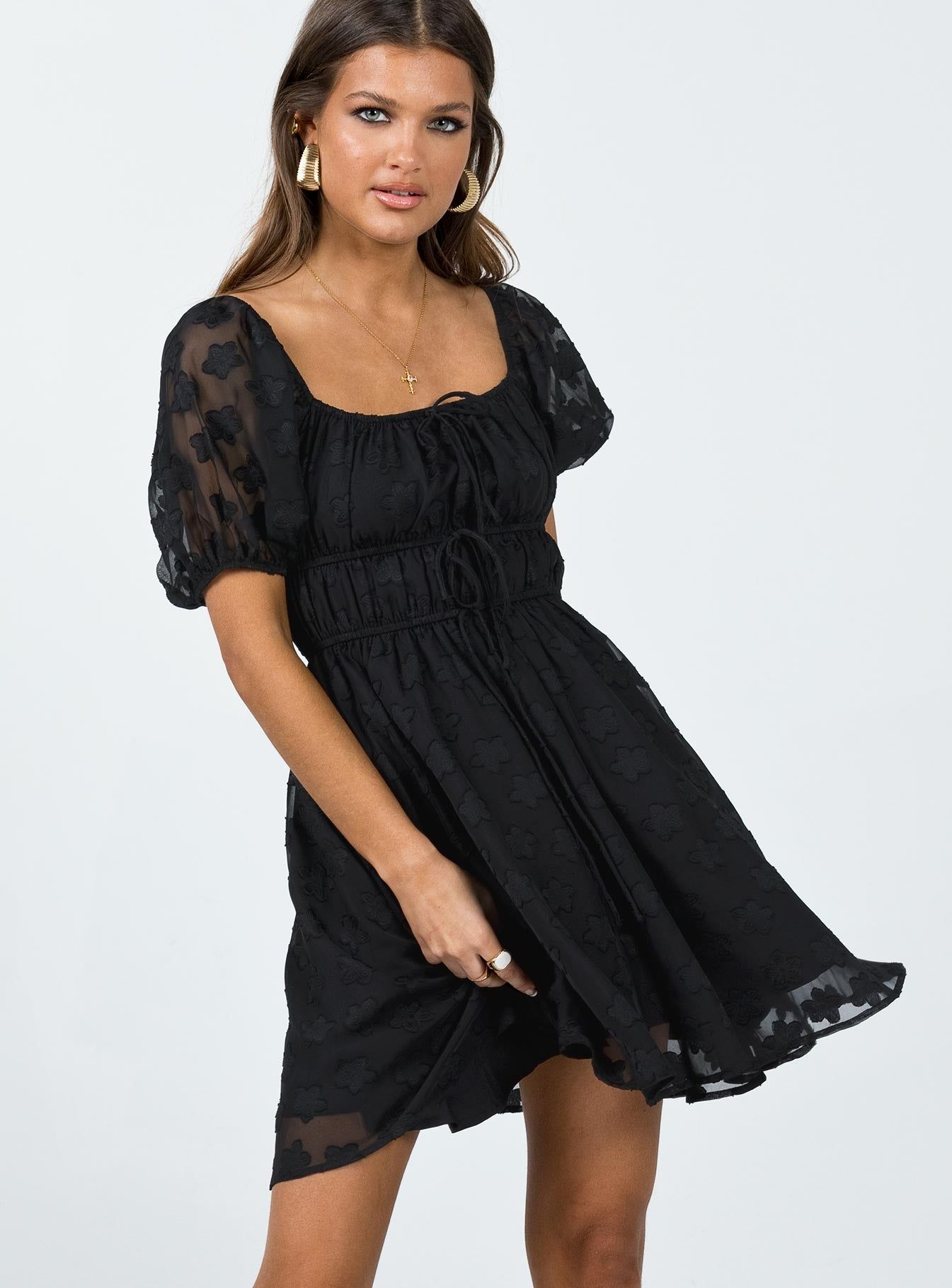 Kenny Mini Dress Black sold by Princess Polly