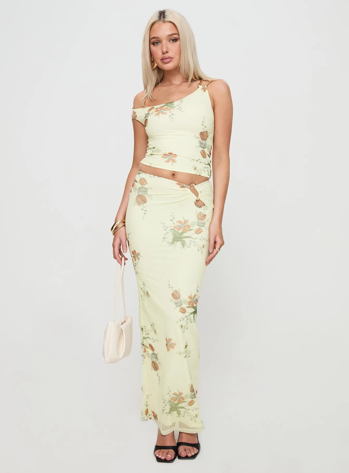 Rios Maxi Skirt Cream sold by Princess Polly product image thumbnail 2