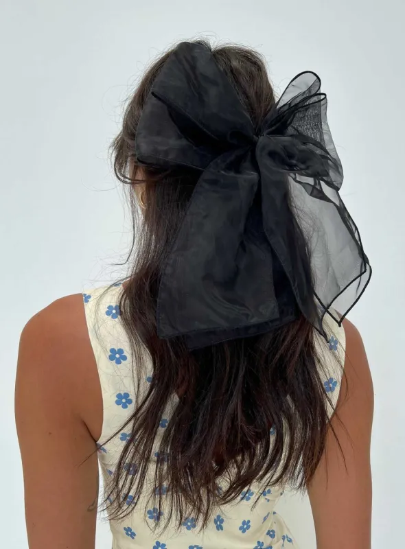 Wicks Hair Bow Black sold by Princess Polly