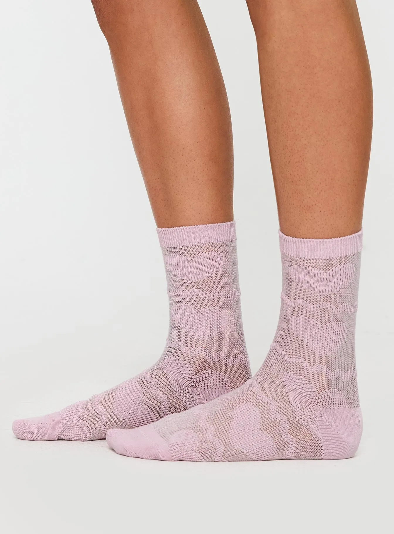 Sonder Crew Socks Pink sold by Princess Polly product image thumbnail 3