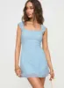 Lanchester Mini Dress Blue sold by Princess Polly
