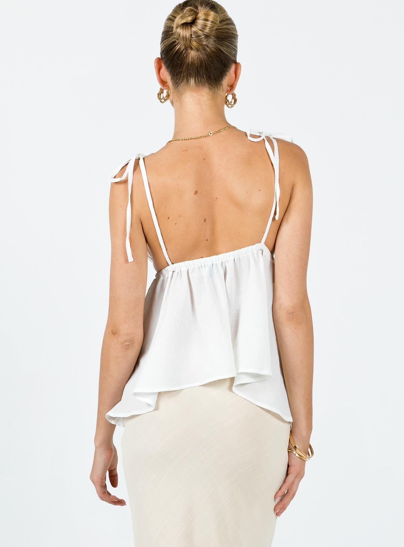 Hearts Flutter Top Ivory sold by Princess Polly product image thumbnail 5