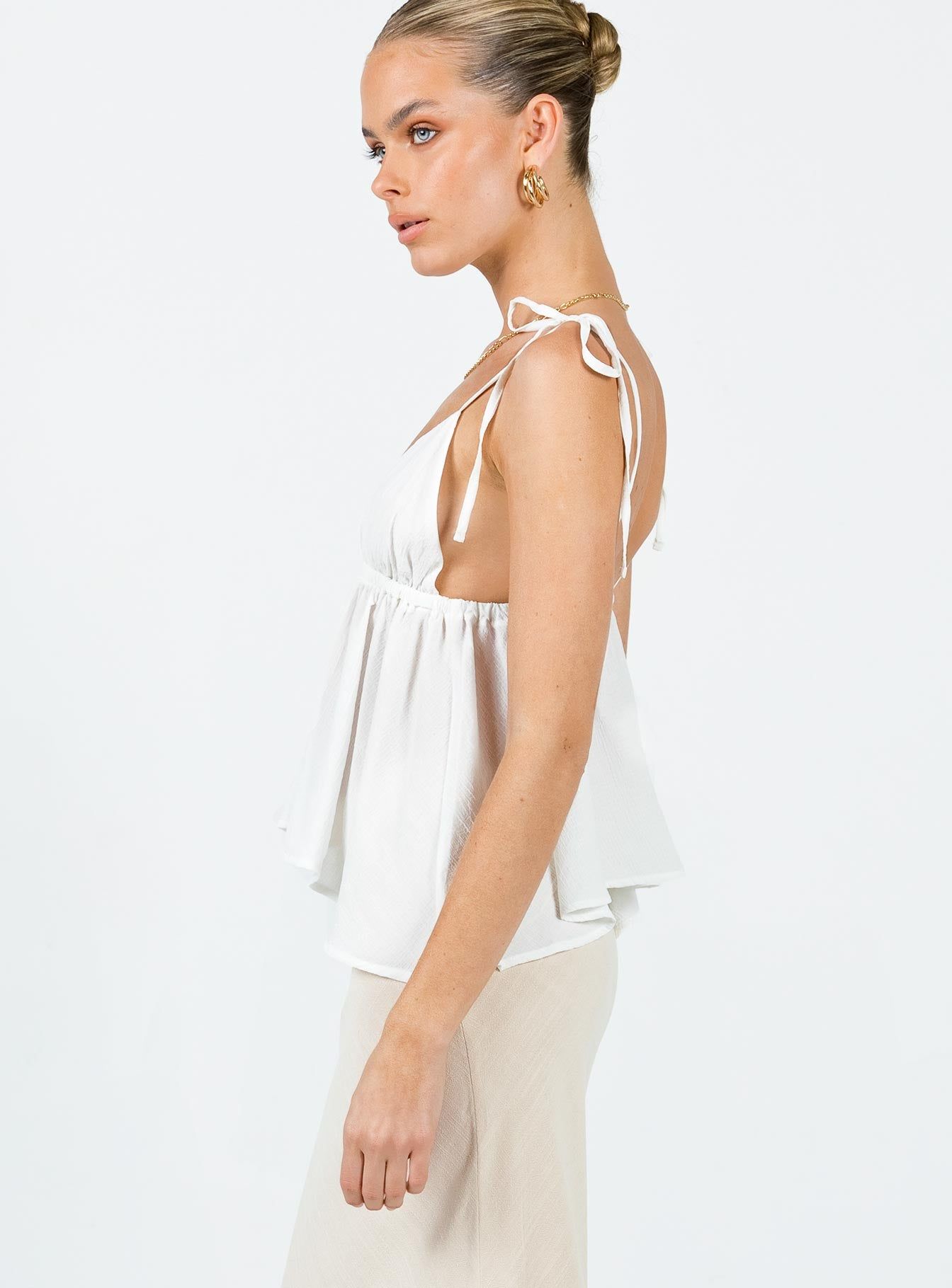 Hearts Flutter Top Ivory sold by Princess Polly product image thumbnail 4