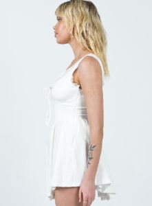 Scarlett Mini Dress White sold by Princess Polly