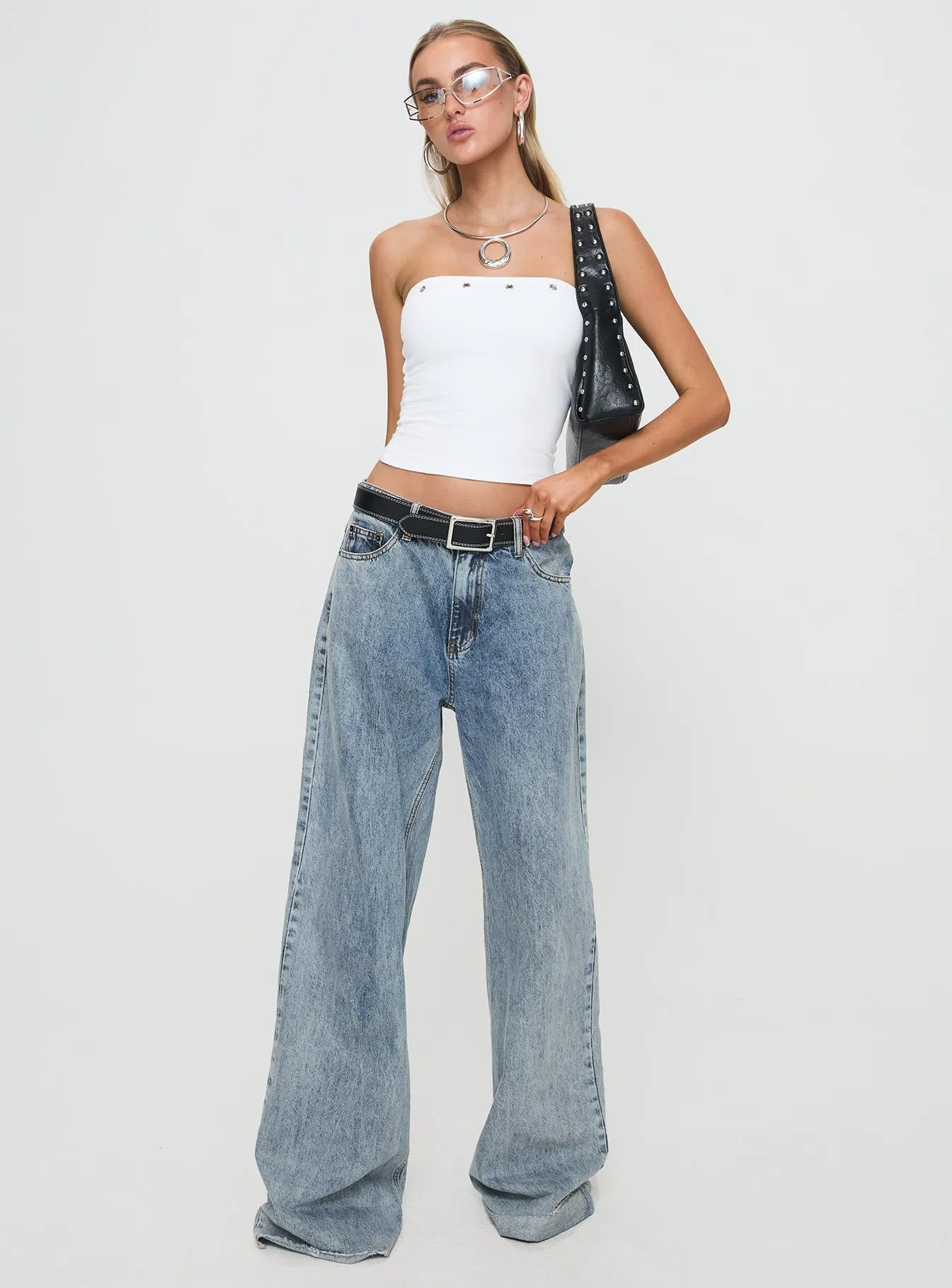 Mayuk Strapless Top White sold by Princess Polly product image thumbnail 3