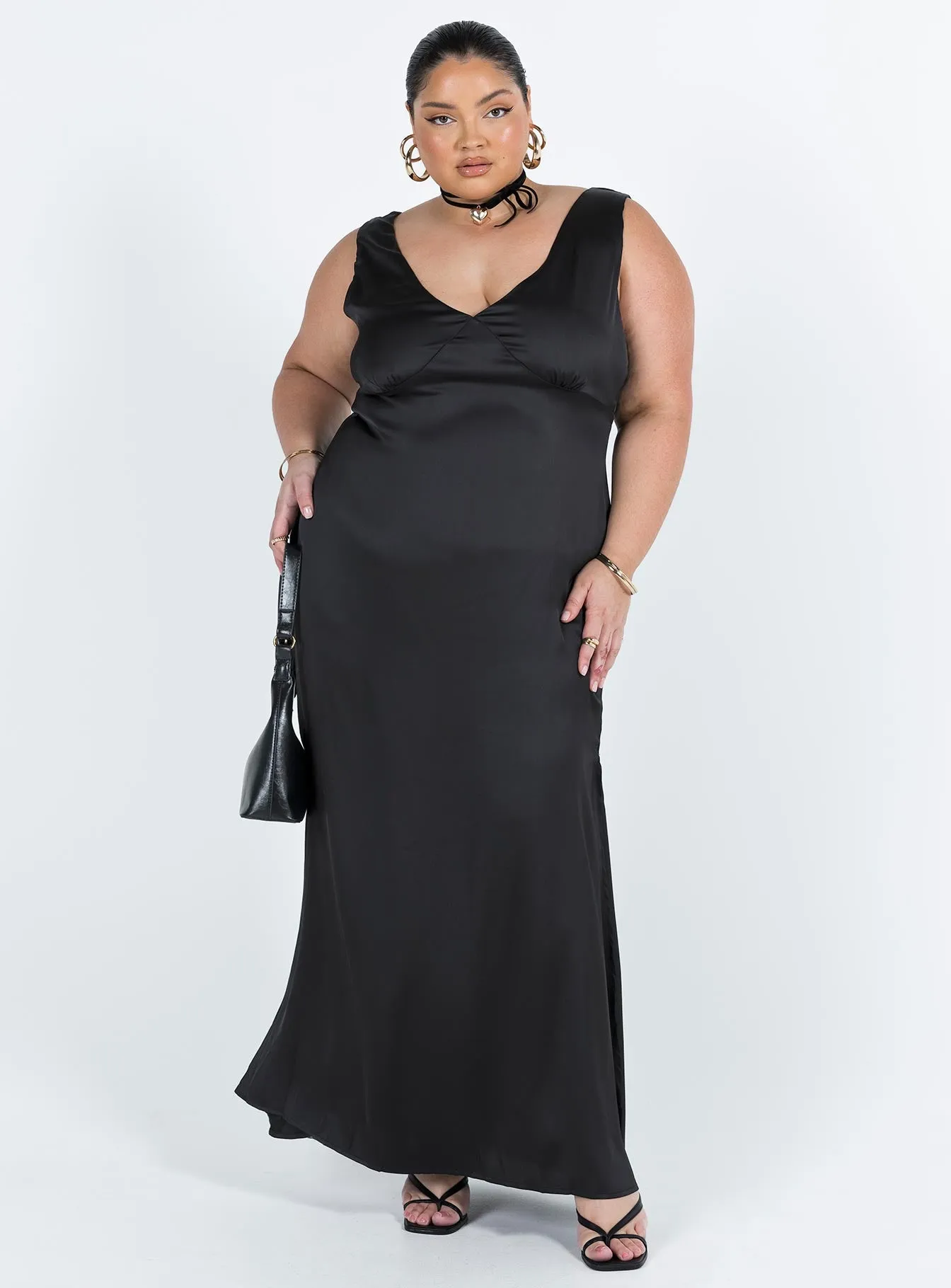 Lynsey Midi Dress Black Curve sold by Princess Polly product image thumbnail 2