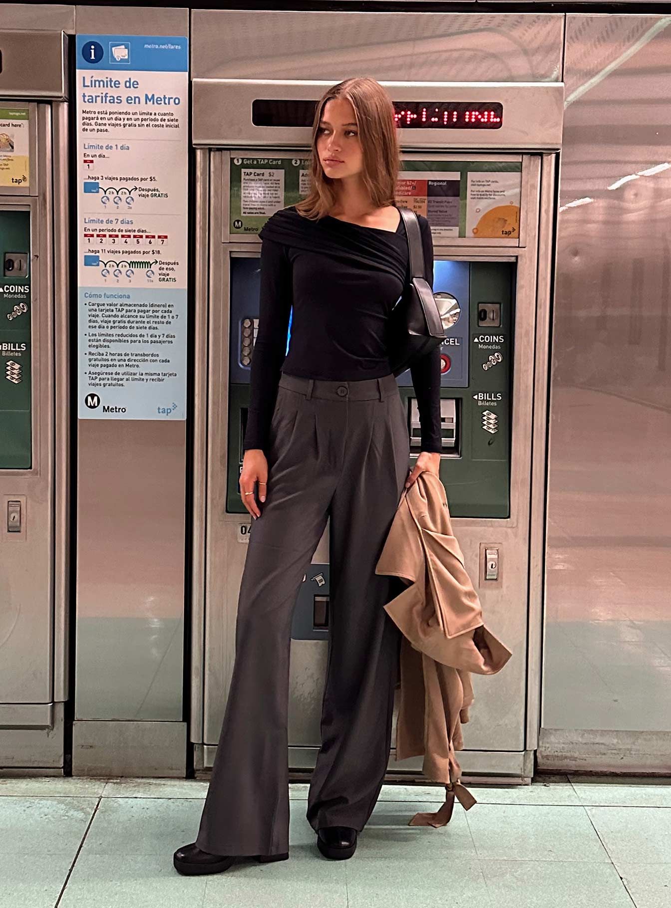 Archer Pants Slate Lower Impact sold by Princess Polly