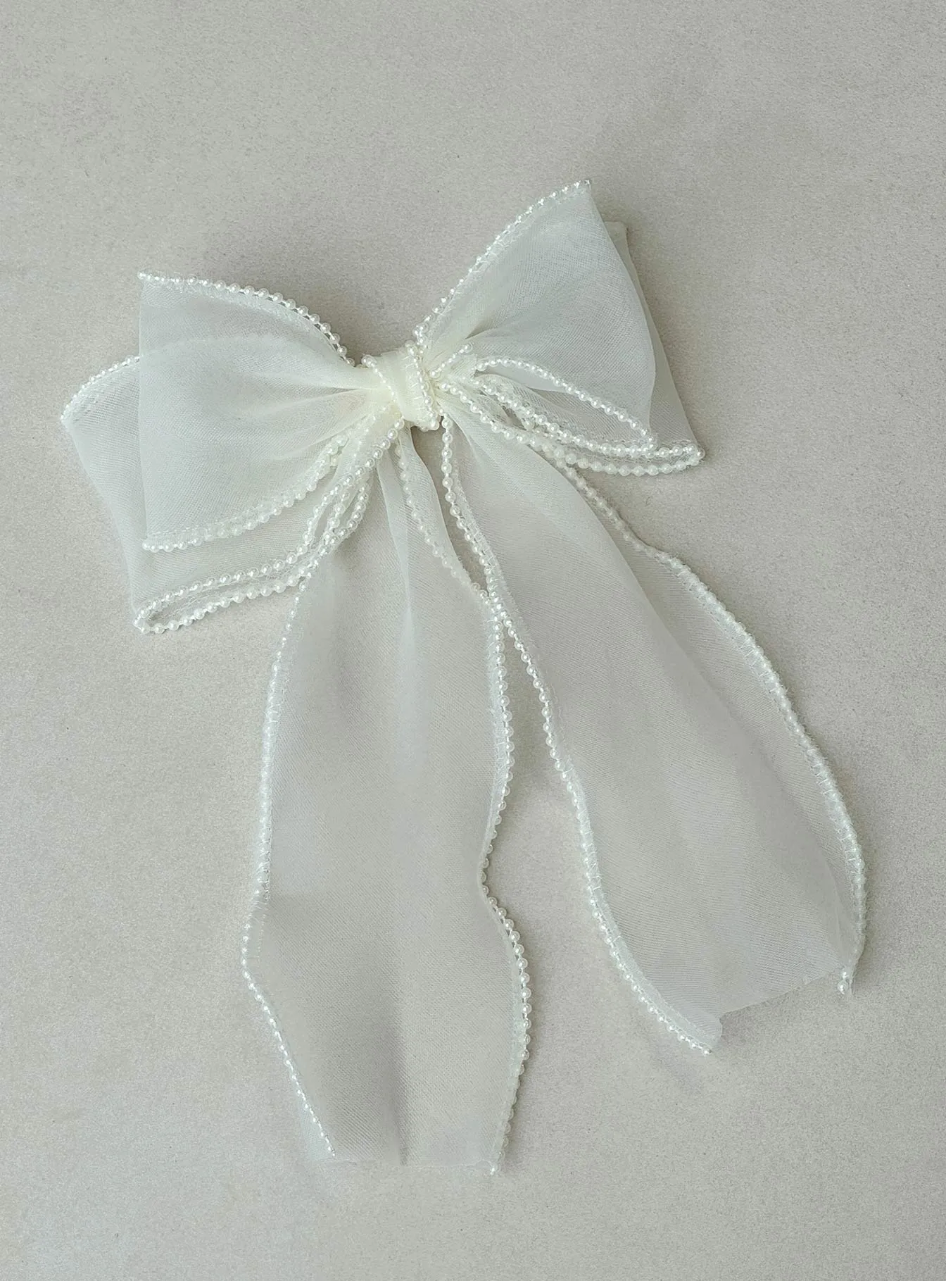 Emorie Hair Bow White sold by Princess Polly product image thumbnail 4