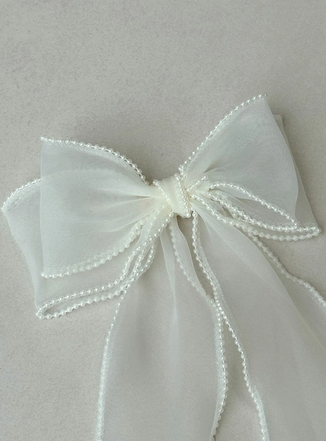 Emorie Hair Bow White sold by Princess Polly product image thumbnail 5