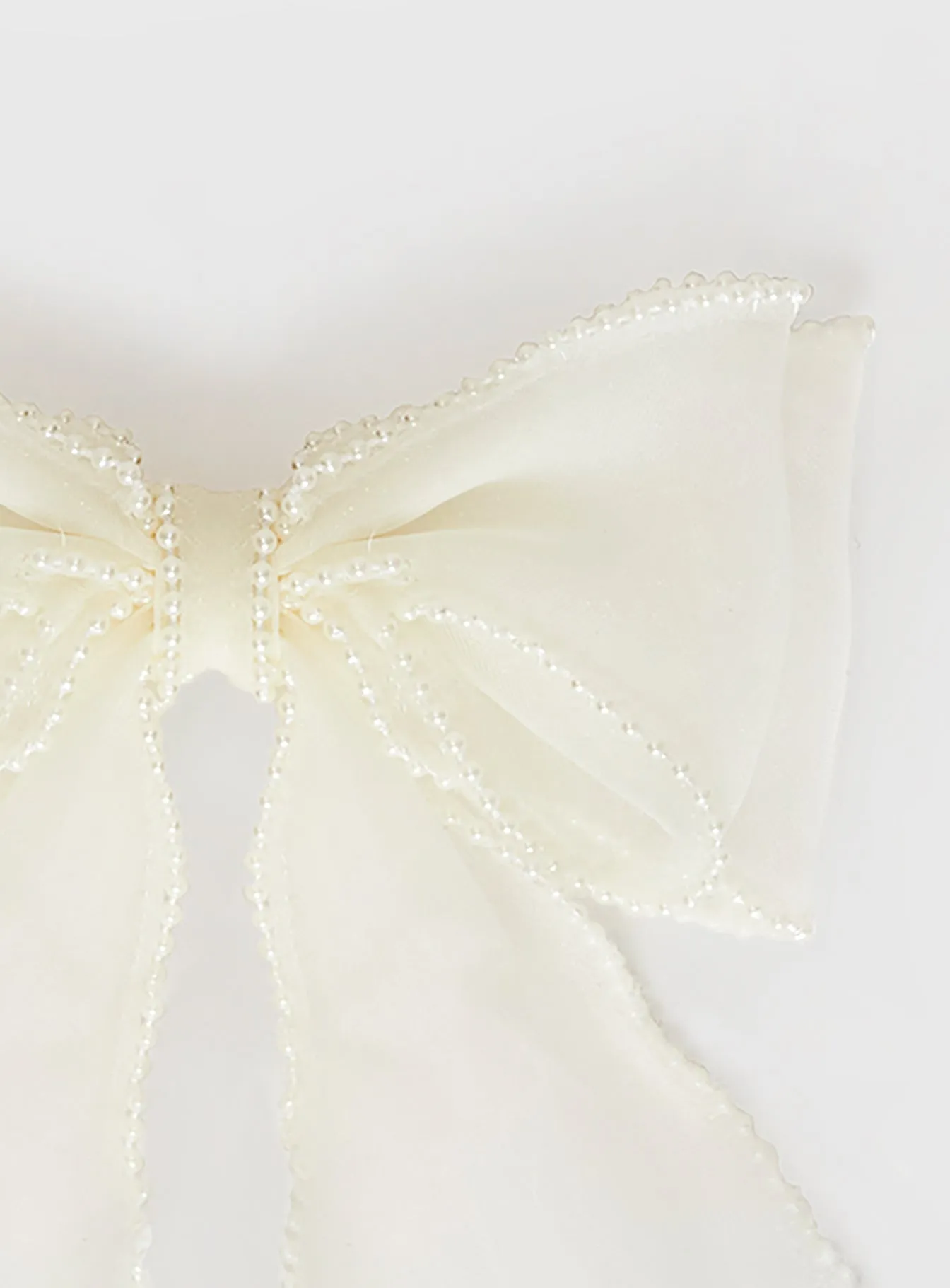 Emorie Hair Bow White sold by Princess Polly product image thumbnail 3