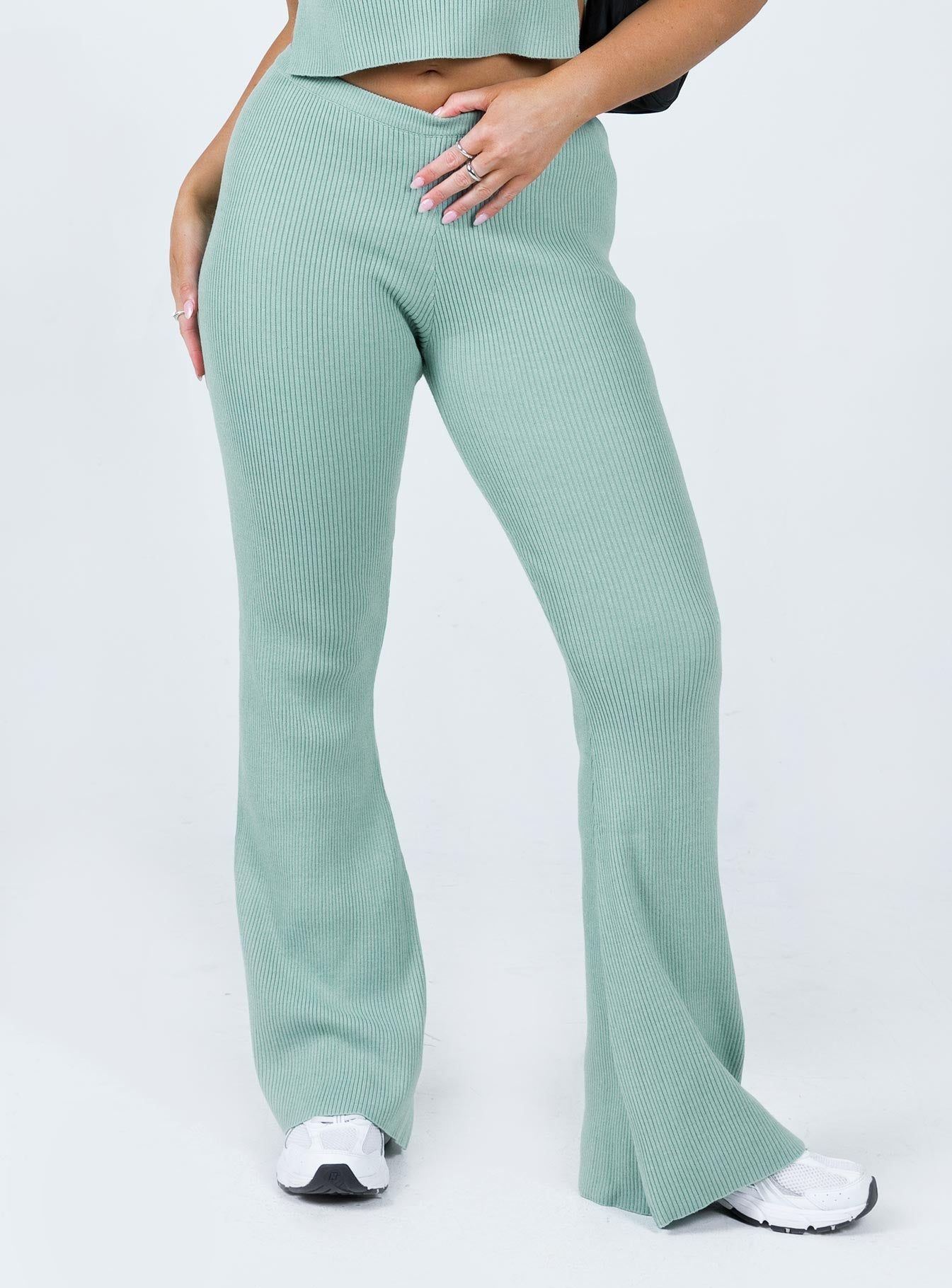 Hutchies Knit Pant Green sold by Princess Polly product image thumbnail 2