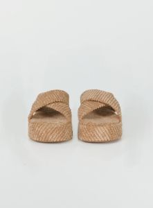 Kora Corduroy Sandals Beige sold by Princess Polly