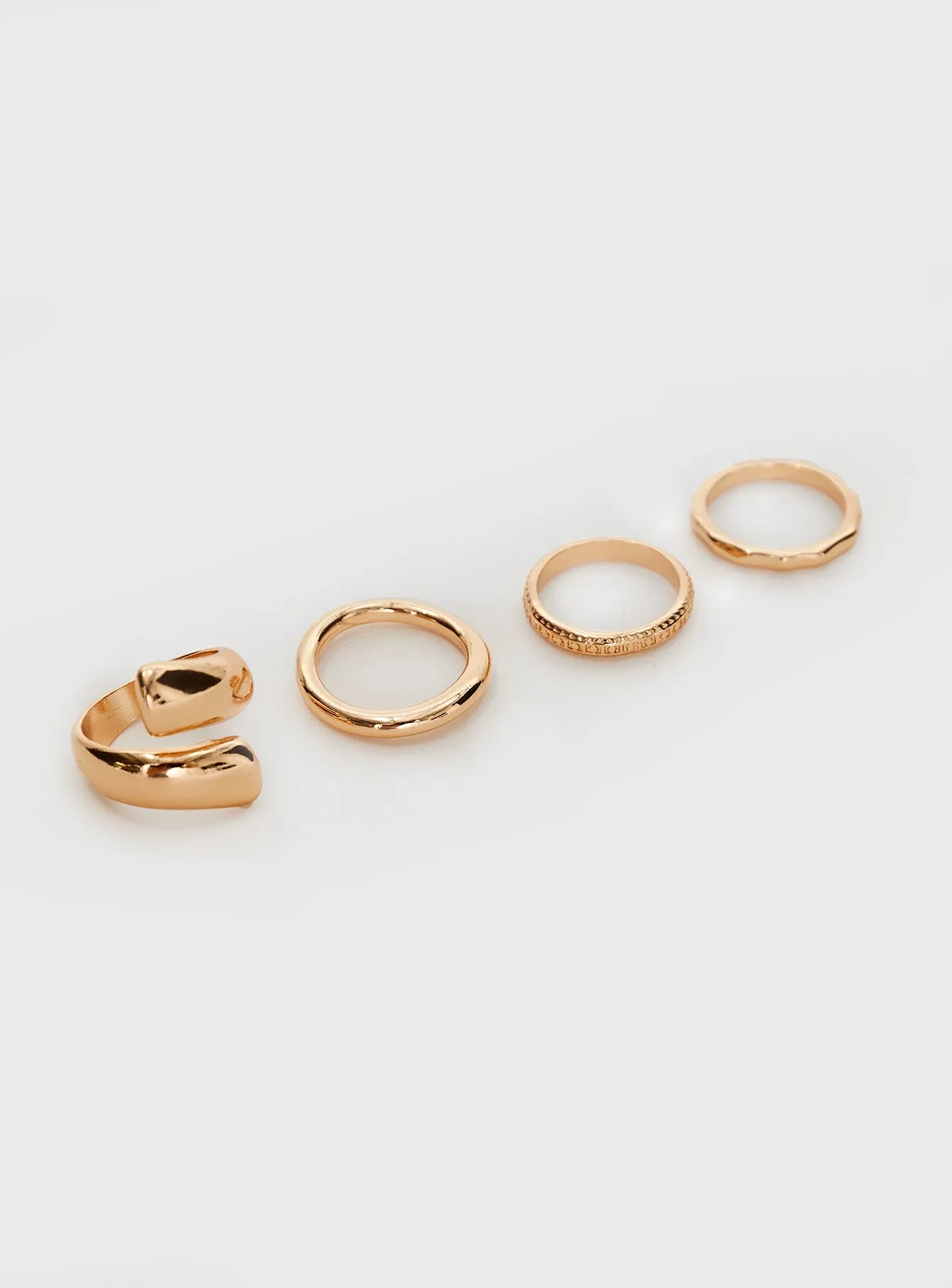 Stacks Ring Pack Gold sold by Princess Polly product image thumbnail 2