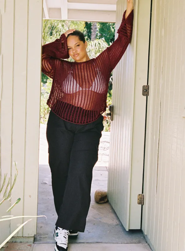 Flossie Parachute Pants Black Curve sold by Princess Polly