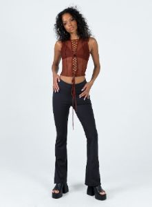 Long Nights Flare Pants Black sold by Princess Polly