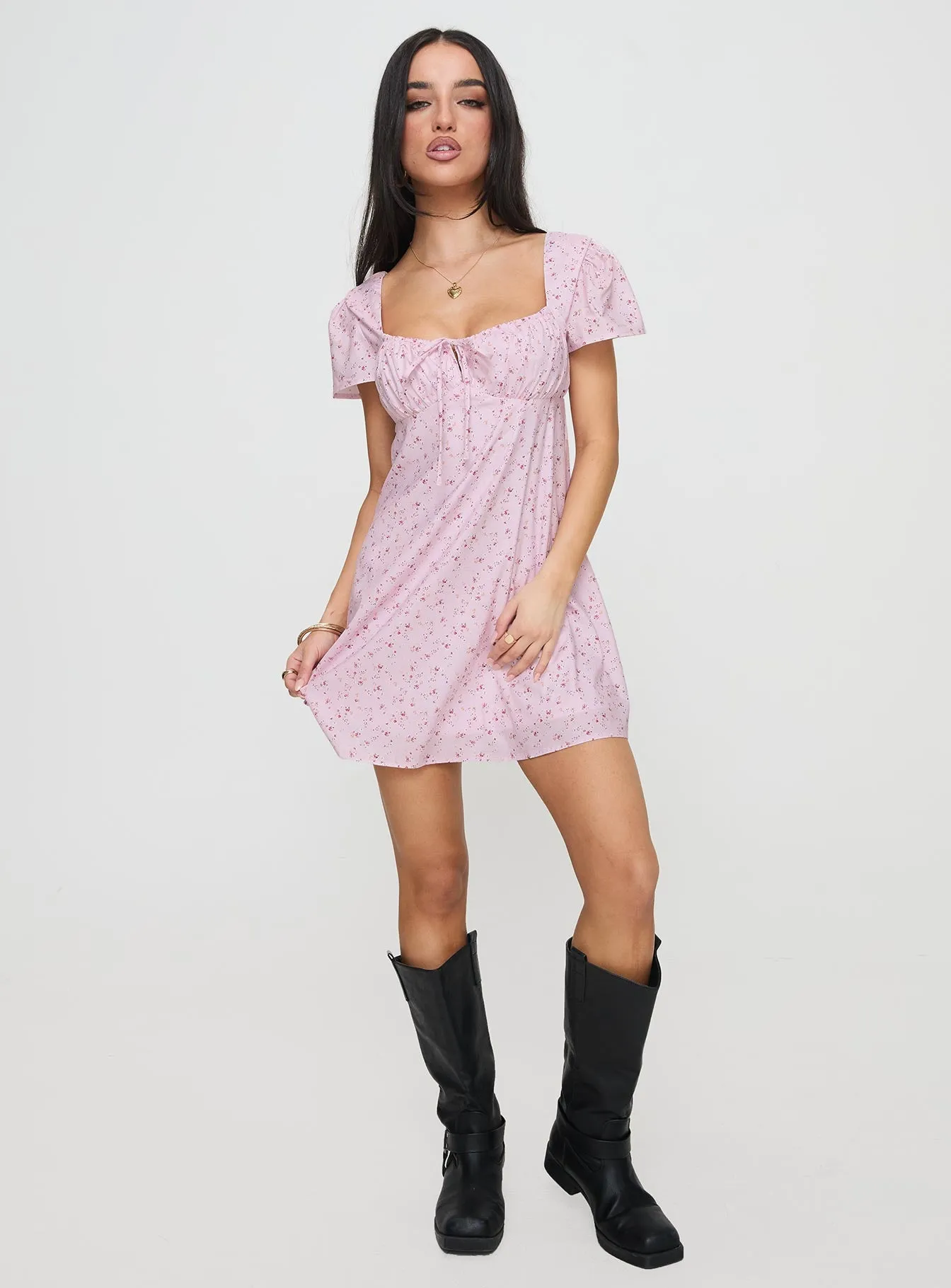 Jaxton Mini Dress Pink Multi sold by Princess Polly product image thumbnail 2