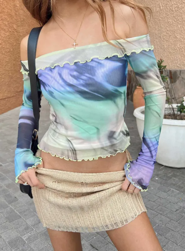 Great Delusions Top Multi sold by Princess Polly