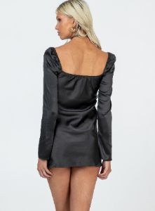 Star Power Mini Dress Black Tall sold by Princess Polly