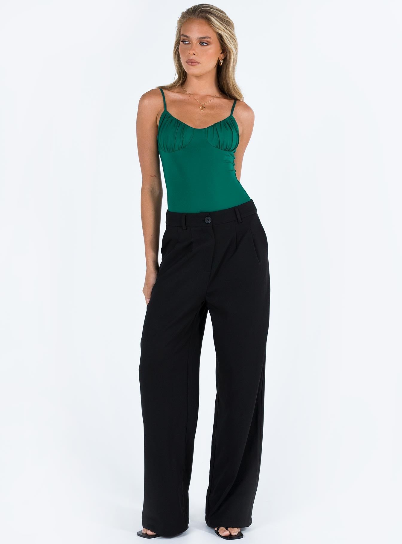 Levey Bodysuit Green sold by Princess Polly product image thumbnail 3