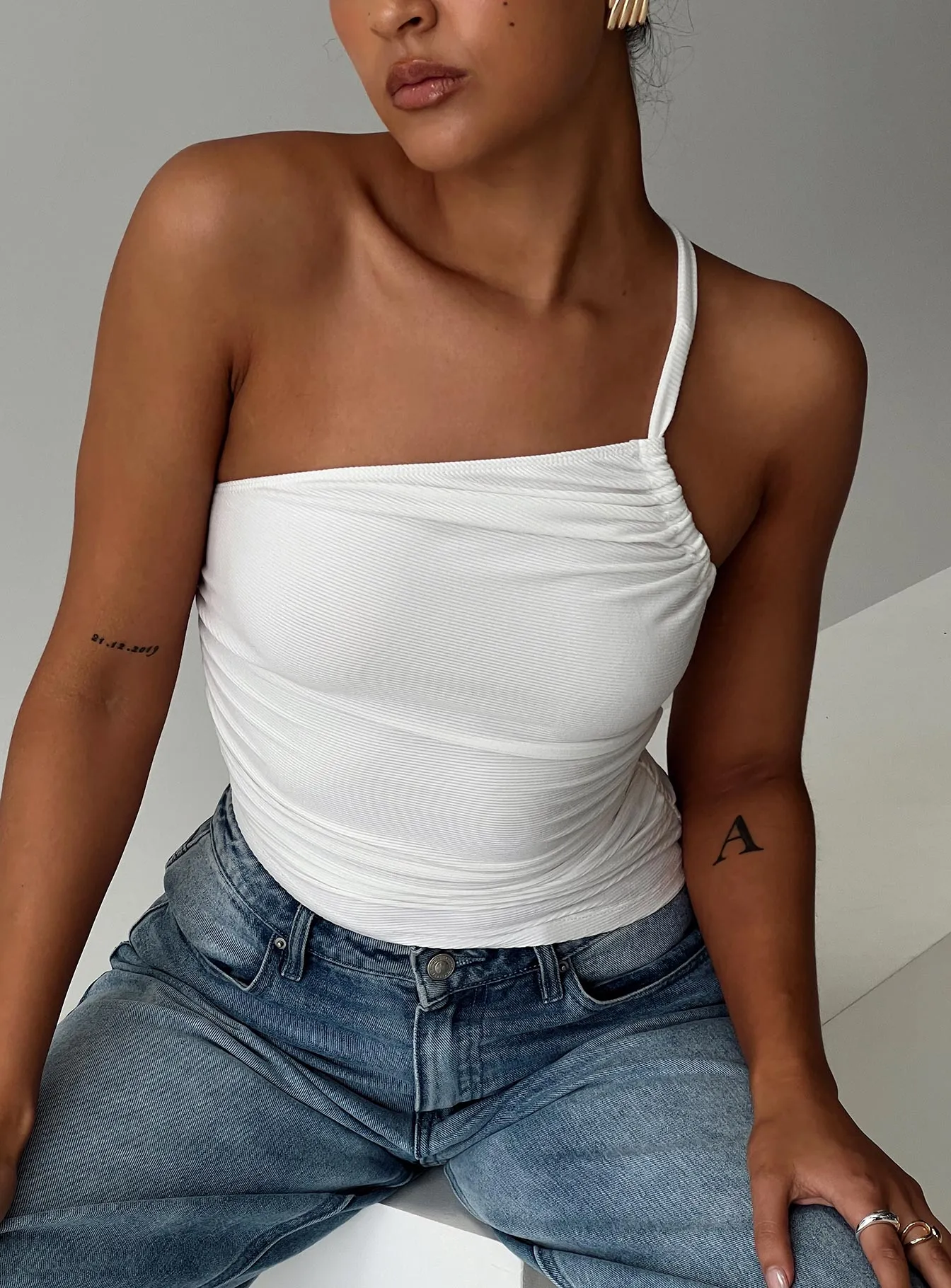 Elowyn Top White sold by Princess Polly