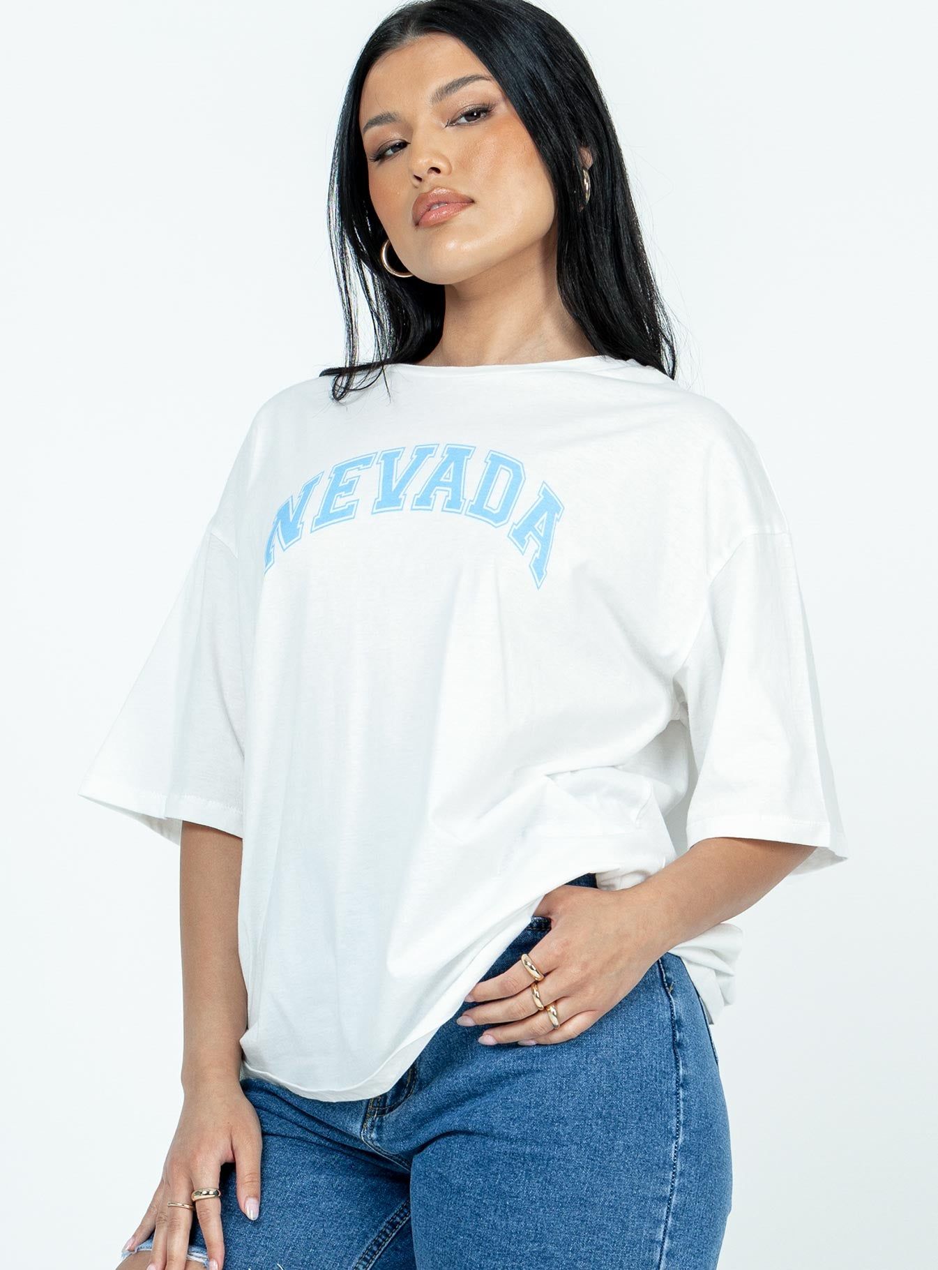 Nevada Graphic Tee White sold by Princess Polly product image thumbnail 4