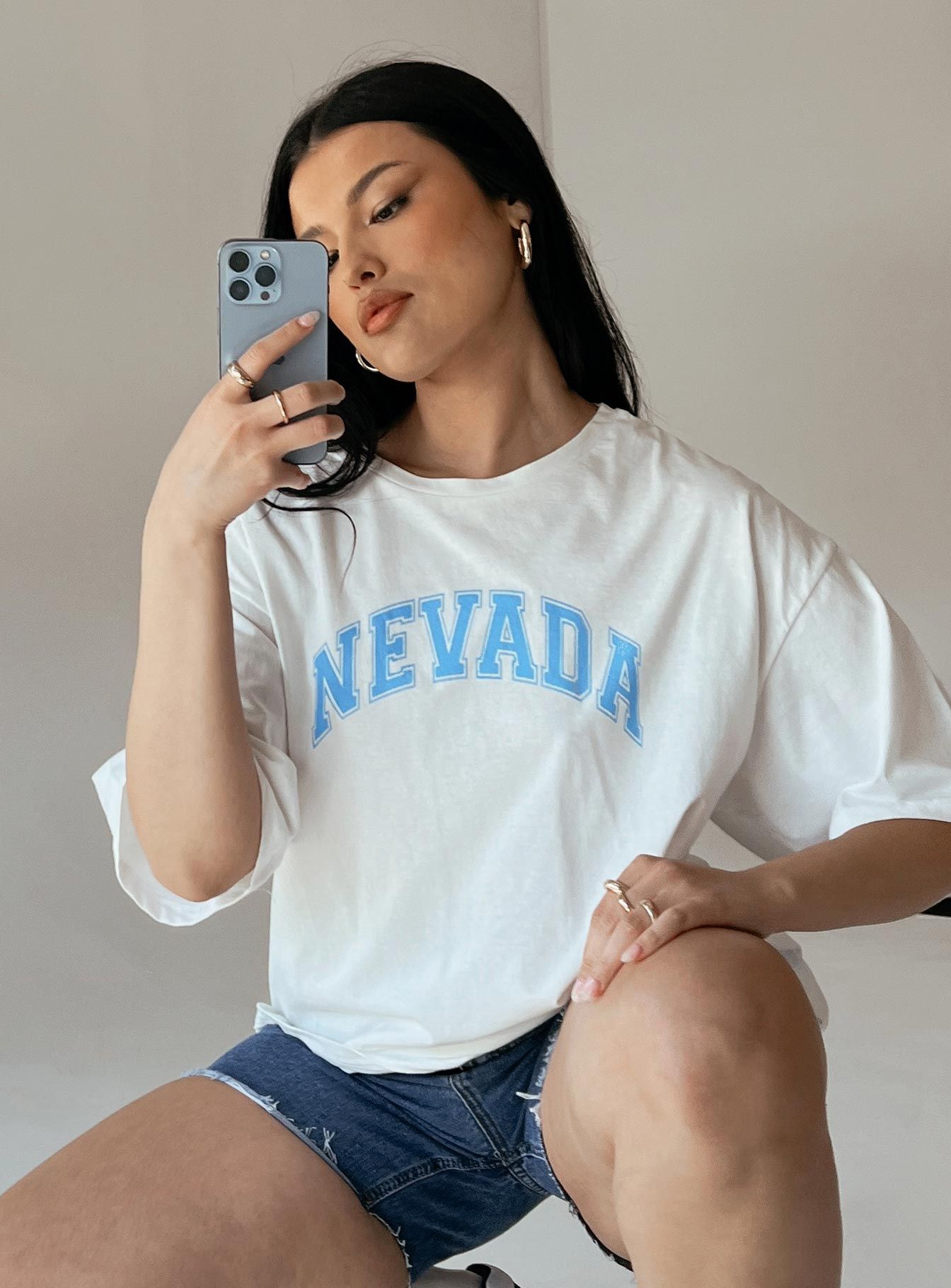 Nevada Graphic Tee White sold by Princess Polly