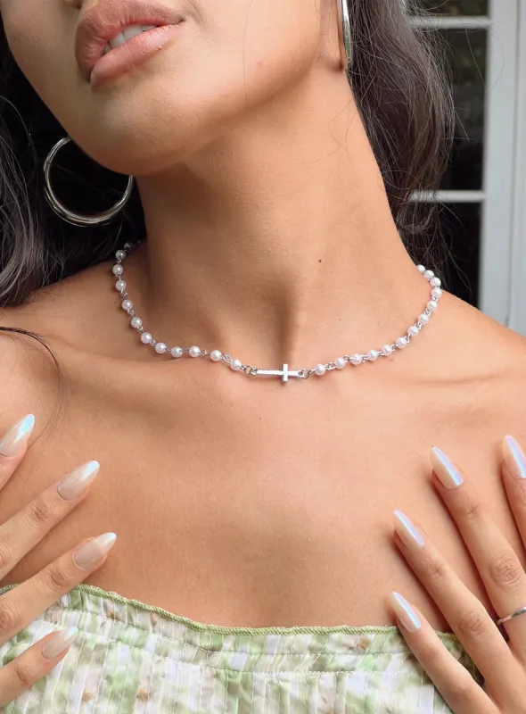 Herbert Necklace Silver sold by Princess Polly