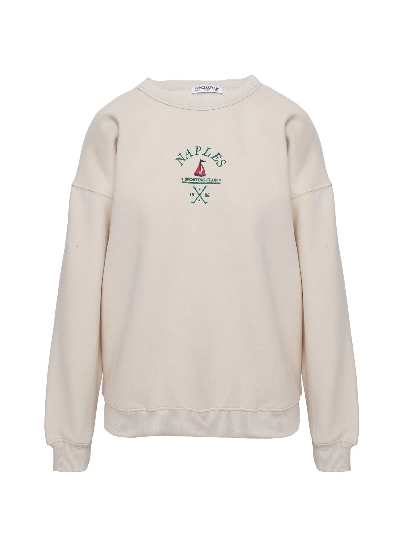 Dream Fleece Classic Crewneck Sweater Beige sold by Princess Polly product image thumbnail 5