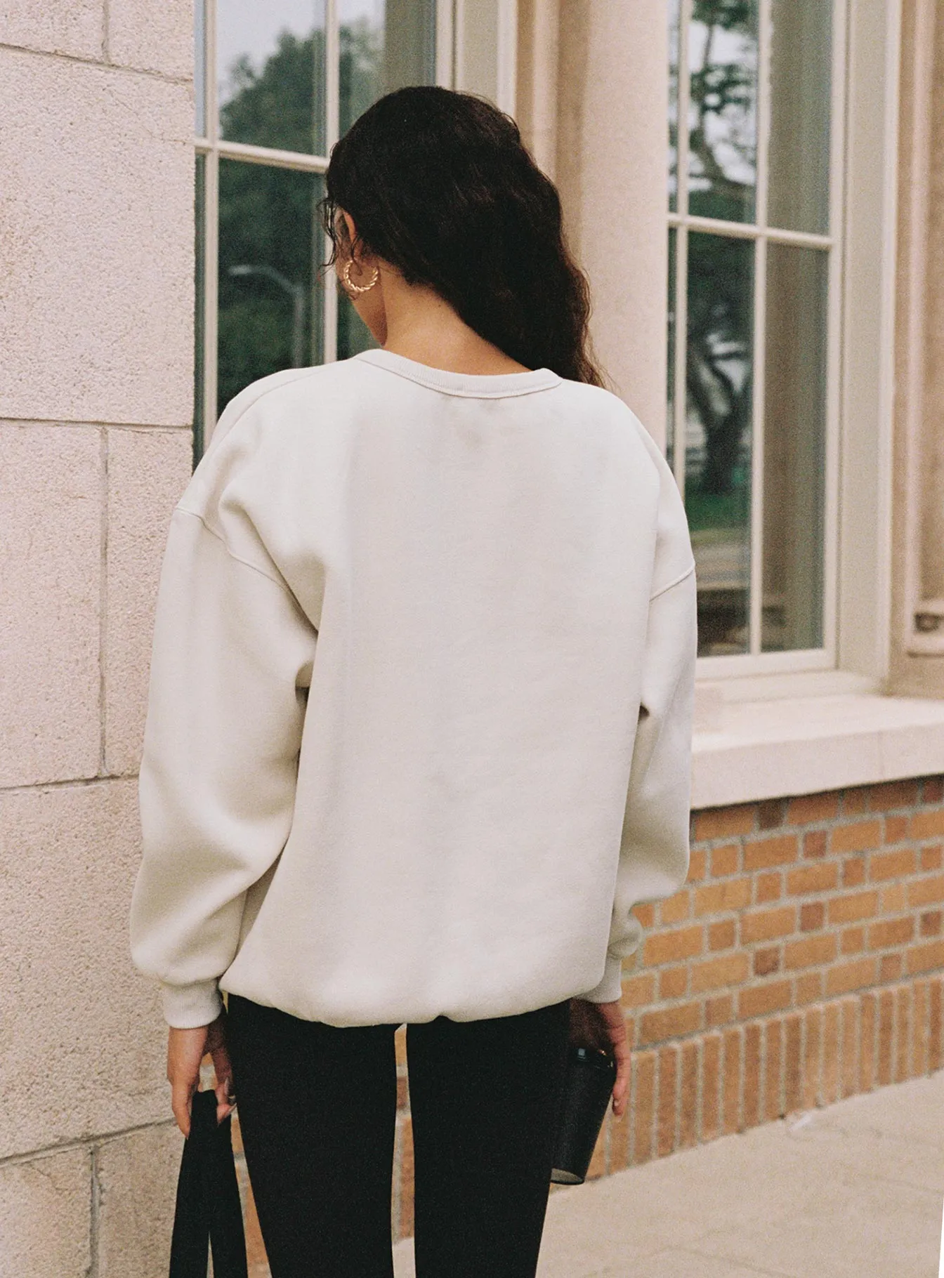 Dream Fleece Classic Crewneck Sweater Beige sold by Princess Polly product image thumbnail 4