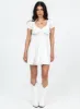 Daniela Mini Dress White Petite sold by Princess Polly