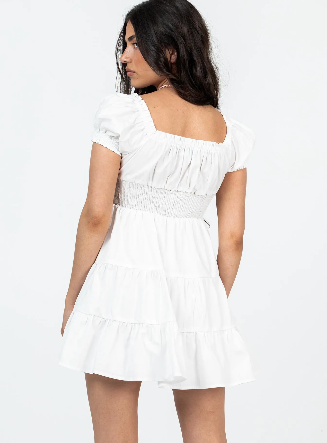 Daniela Mini Dress White Petite sold by Princess Polly product image thumbnail 5