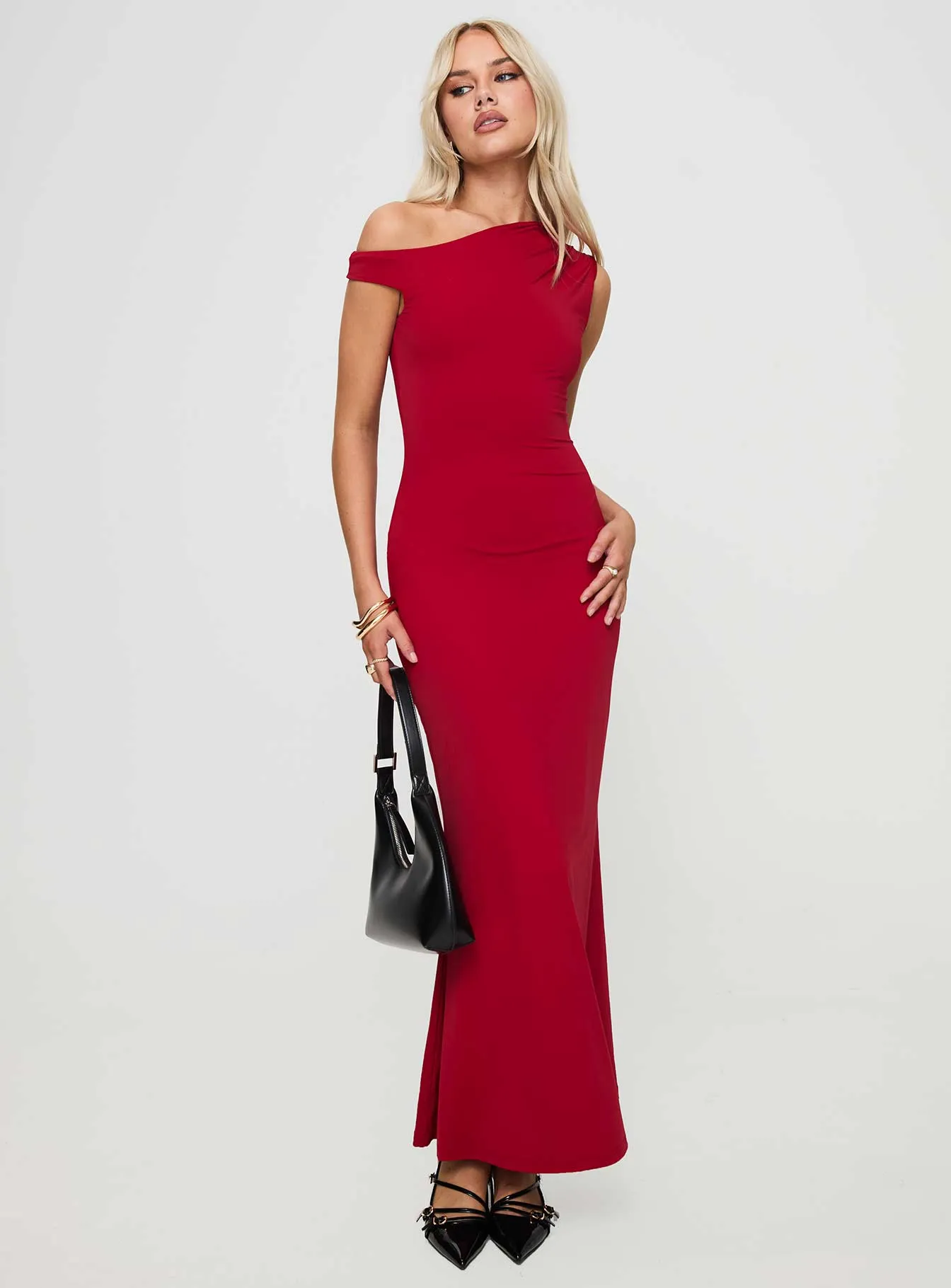 Beller Maxi Dress Red sold by Princess Polly product image thumbnail 3