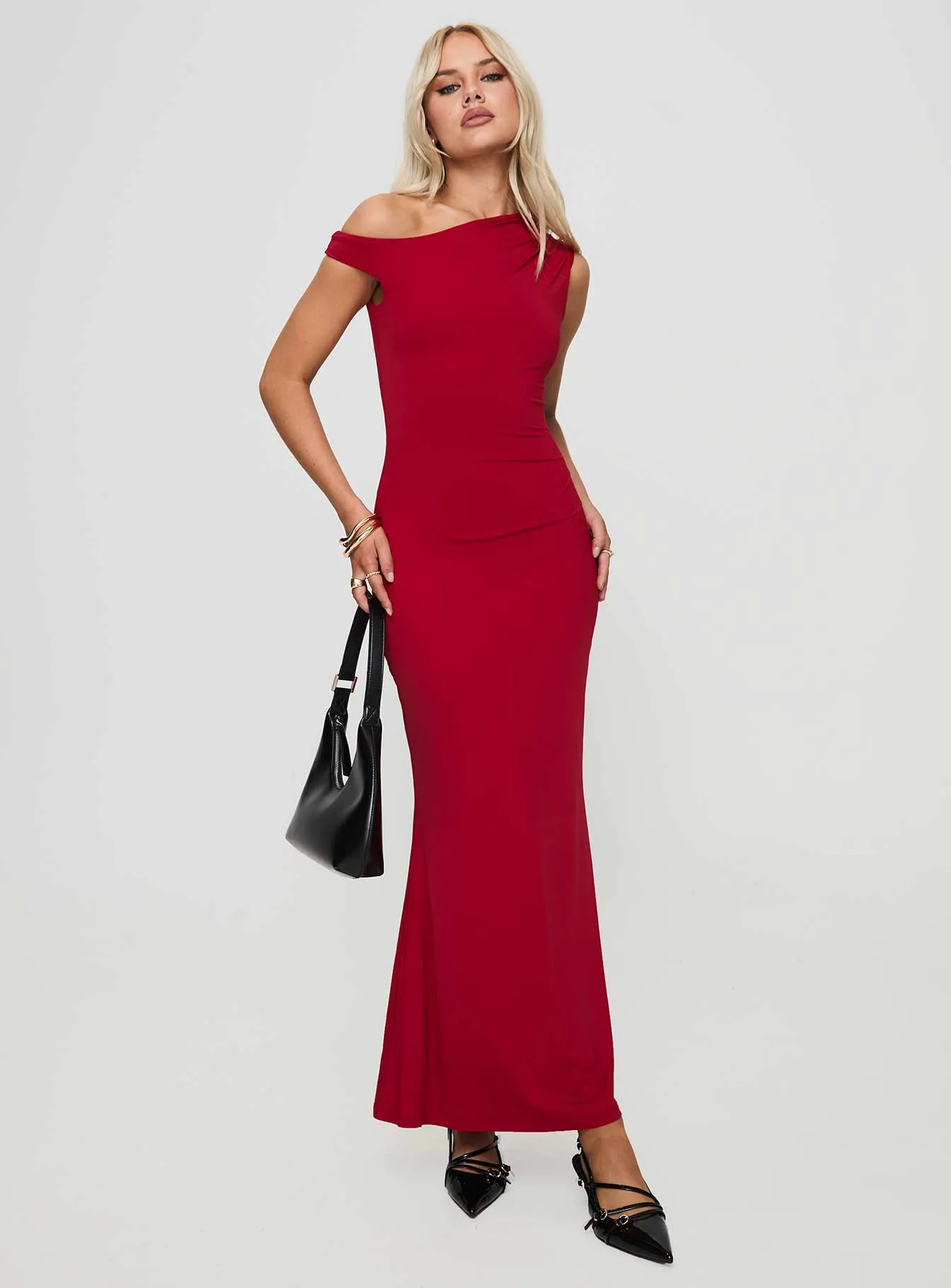 Beller Maxi Dress Red sold by Princess Polly product image thumbnail 2