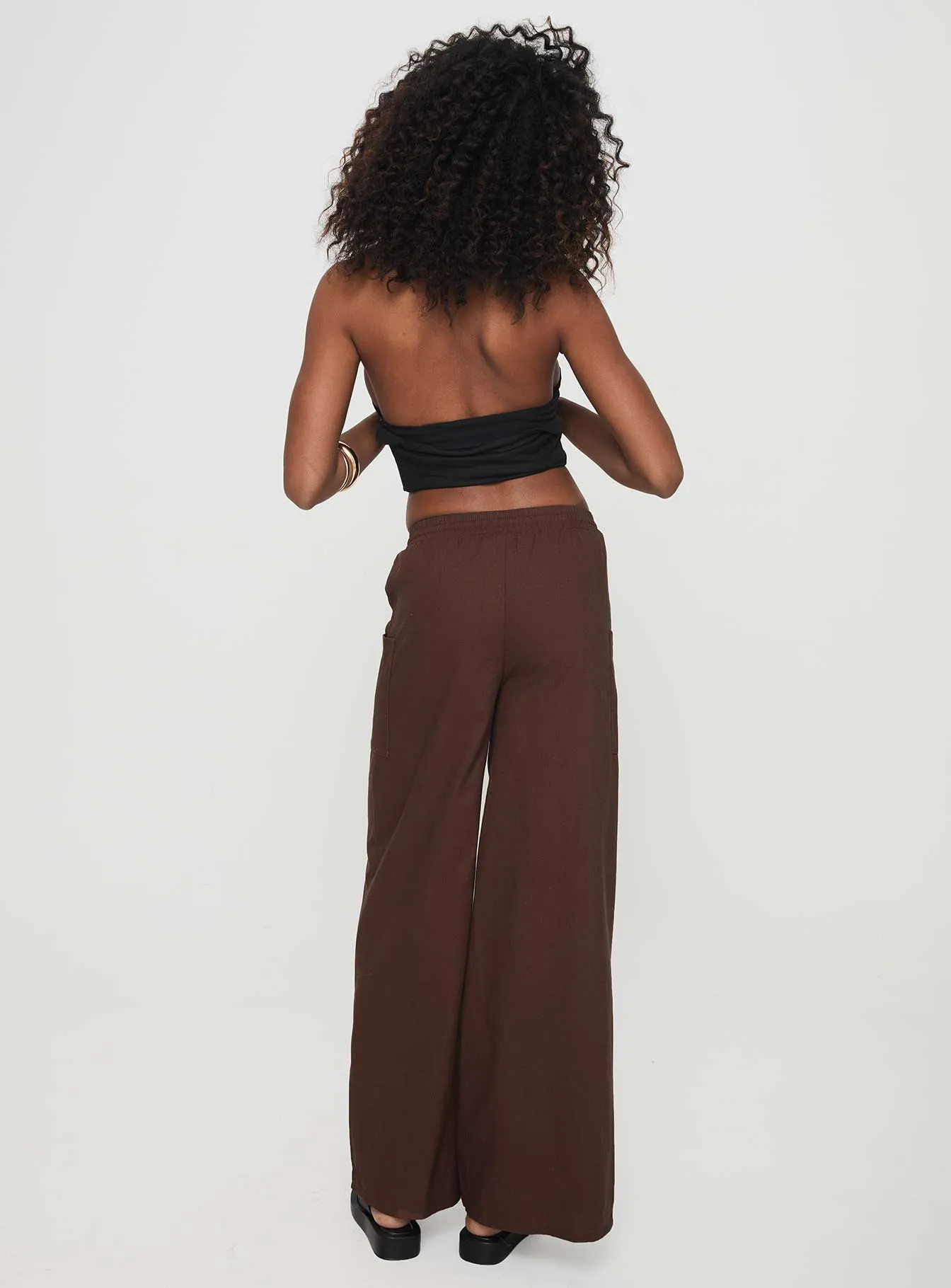 Brunie Pants Chocolate sold by Princess Polly product image thumbnail 5