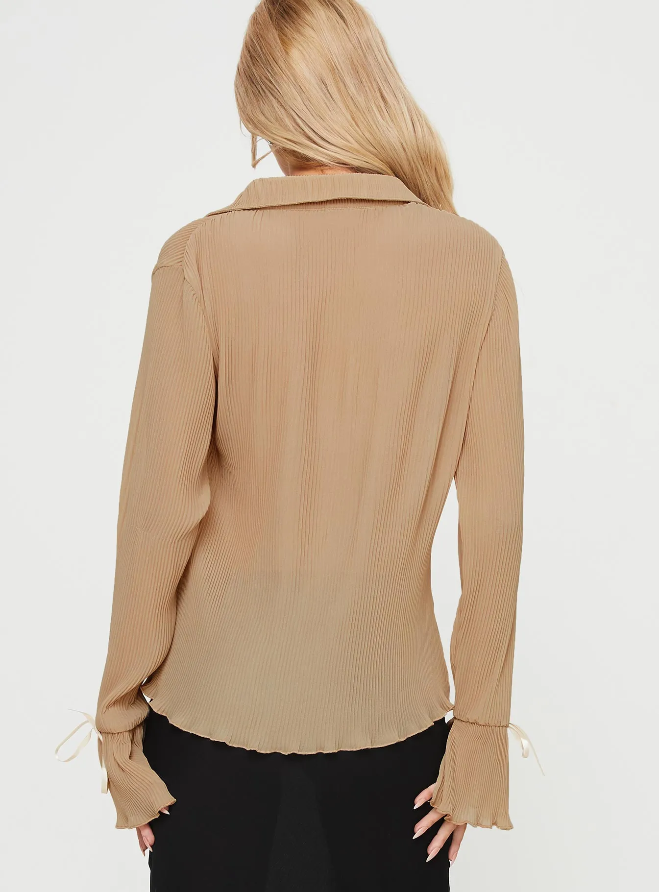 Ravil Shirt Beige sold by Princess Polly product image thumbnail 4
