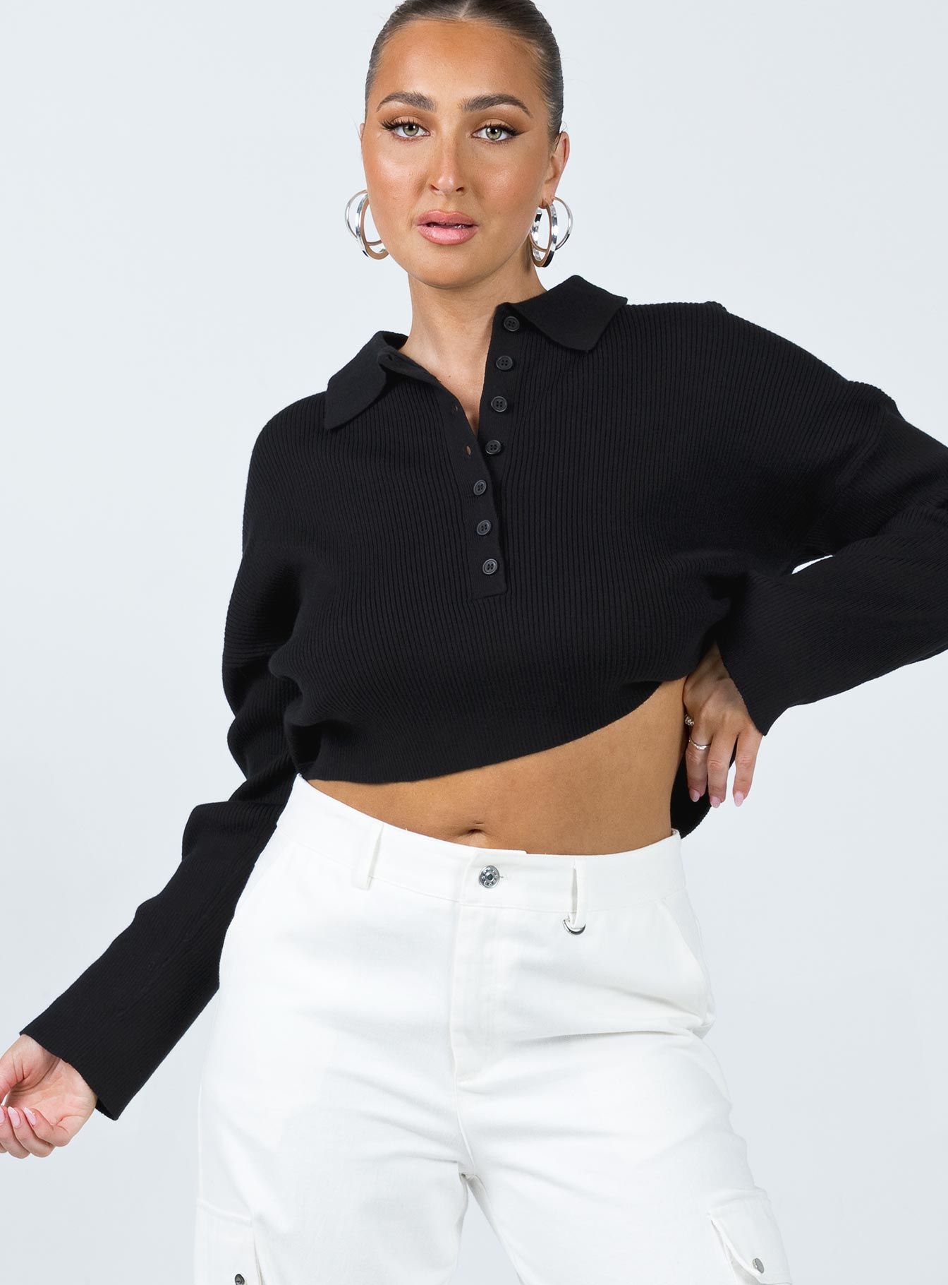 Siobhan Sweater Black sold by Princess Polly