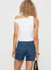 Xena Denim Shorts Mid Blue Wash sold by Princess Polly